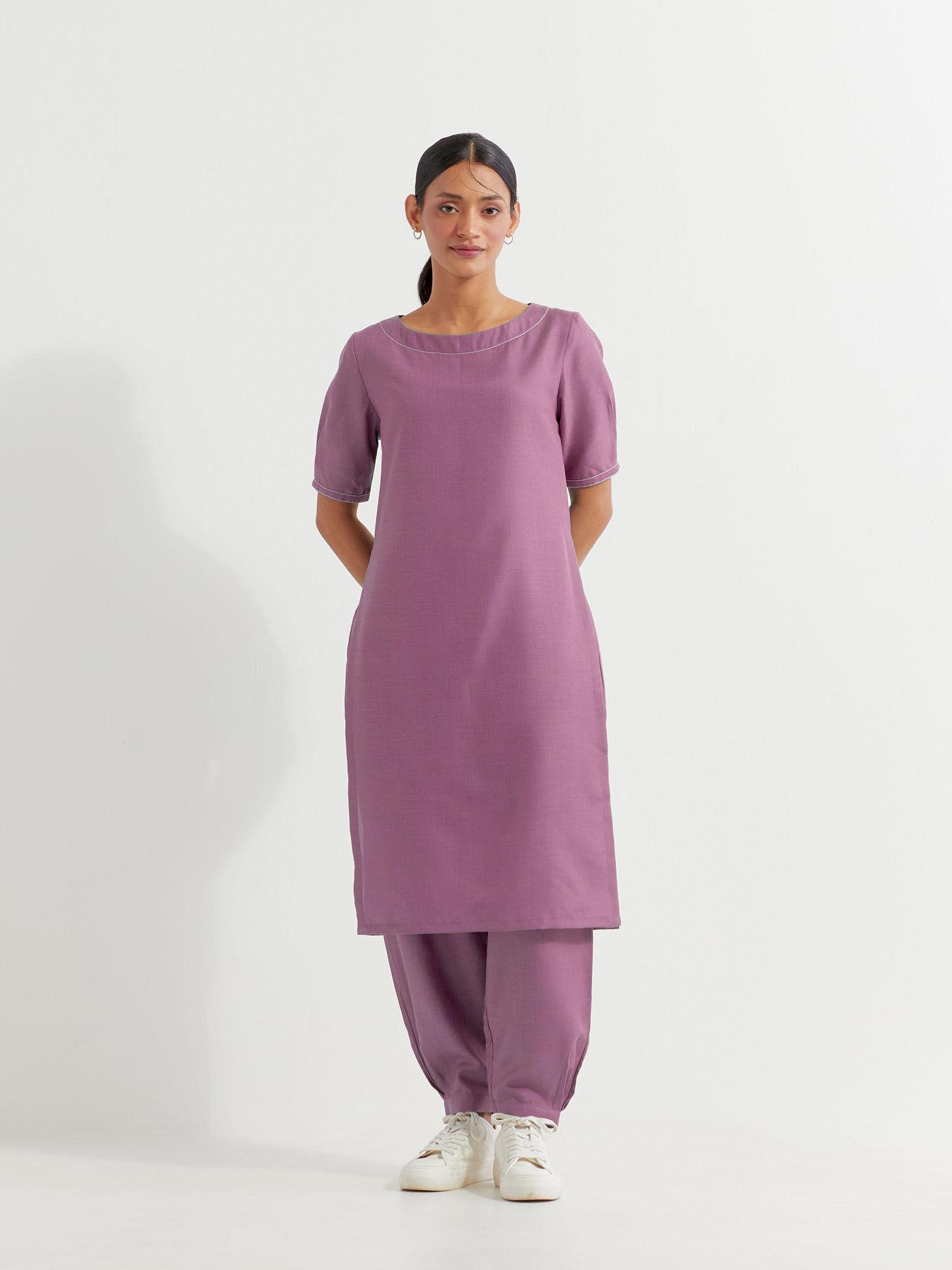 the indian cause mauve joanna co-ord (set of 2)