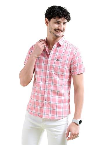 the indian garage co adult men's regular fit shirt (1121-sh124-05_pink xl)