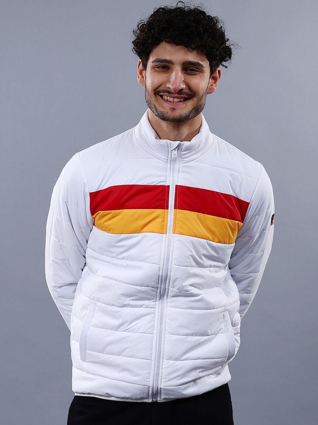 the indian garage co colourblocked puffer jacket