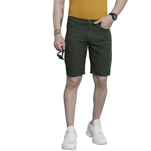 the indian garage co men's shorts (0722-shorts05-19_green_34)