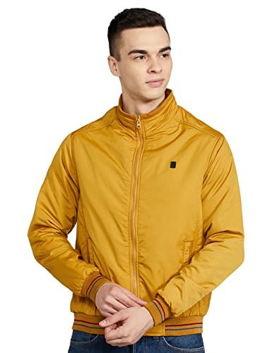 the indian garage co men's slim fit jacket (0222-jkt18-06_mustard xl)