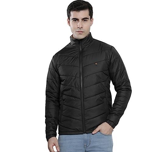 the indian garage co men's slim fit jacket (0222-jktrvr12-02_black l)