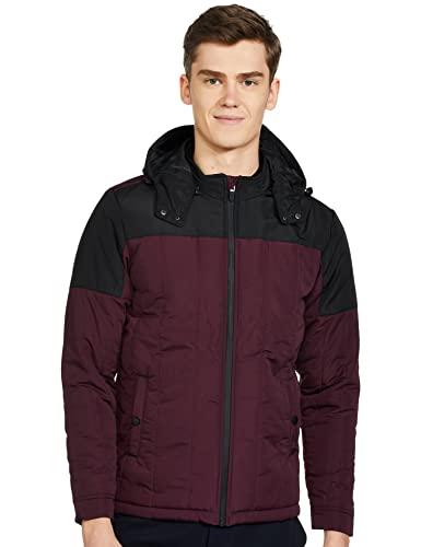 the indian garage co men's slim fit jacket (0521-jkt-17-03_wine red l)