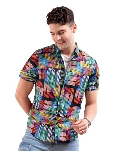 the indian garage co men's slim fit shirt (0722-sh291-01_multicolor l)