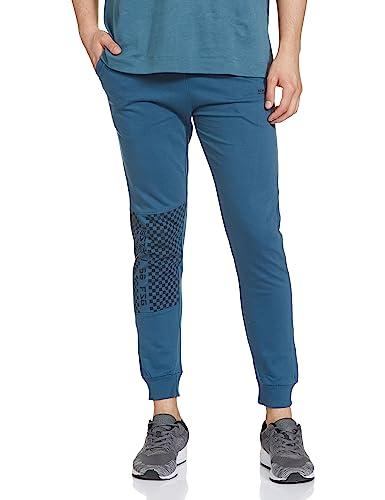 the indian garage co men's straight fit joggers (tig/aw20/jogger-11-04_blue_l)