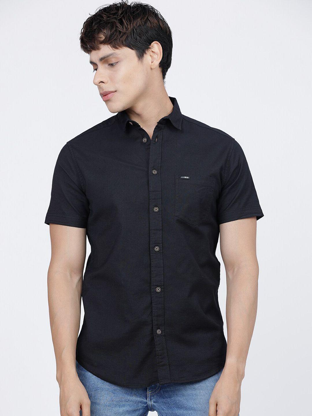 the indian garage co men black casual shirt