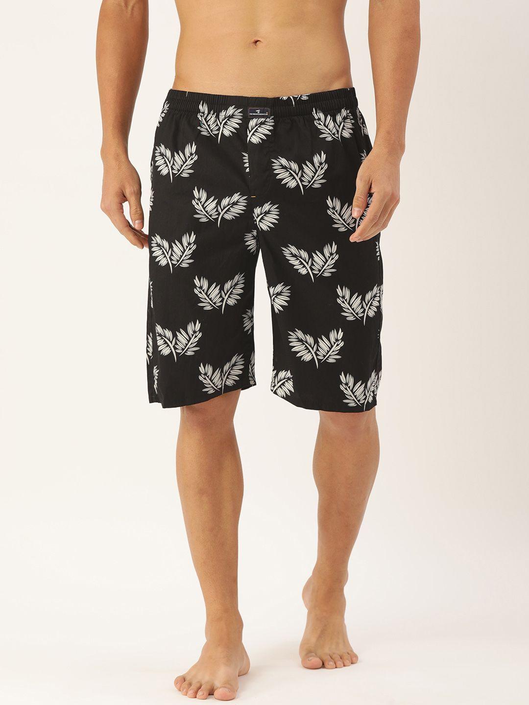 the indian garage co men black printed pure cotton boxers 1120-bxr10-10