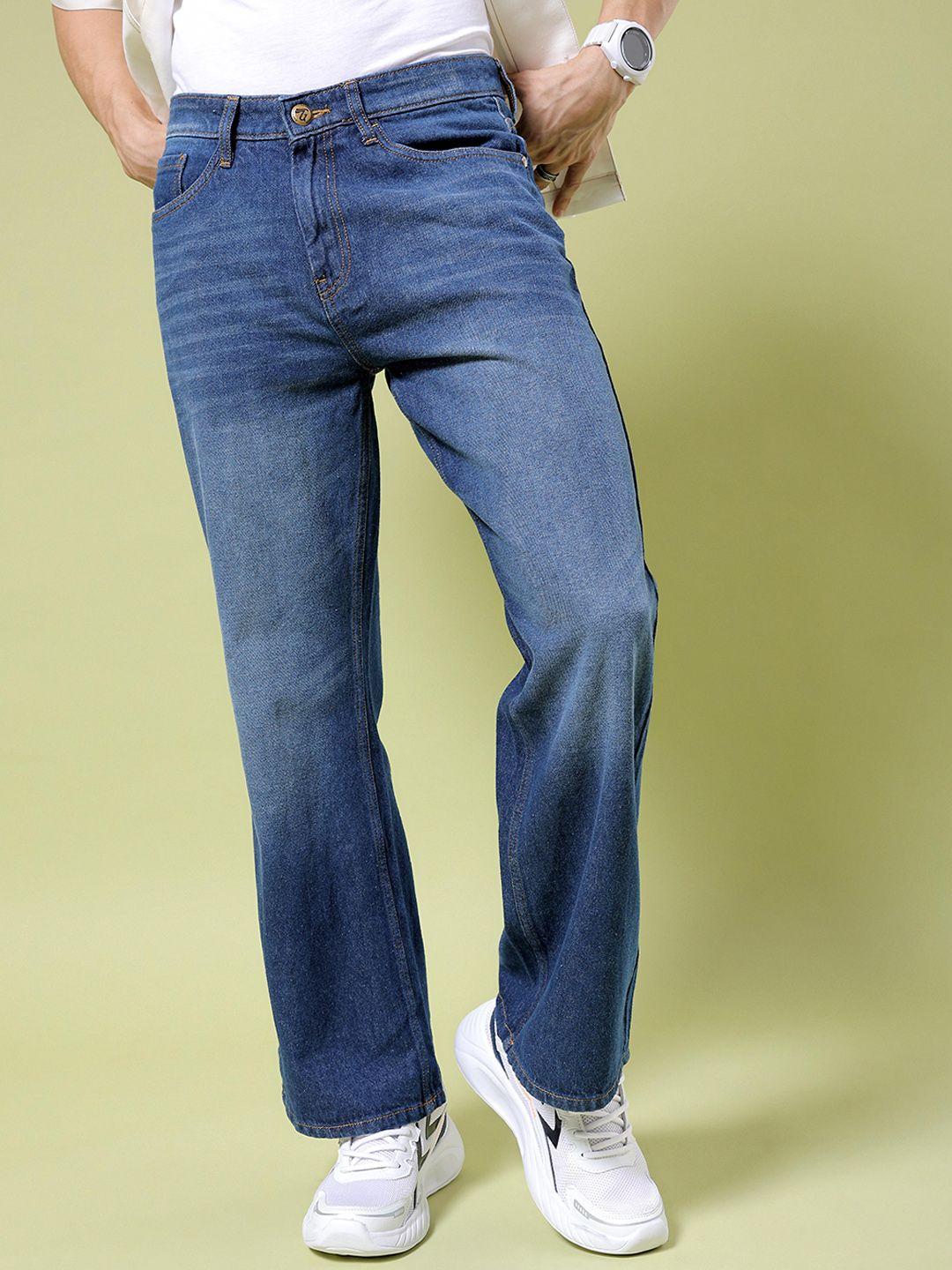 the indian garage co men bootcut clean look mid rise cotton jeans