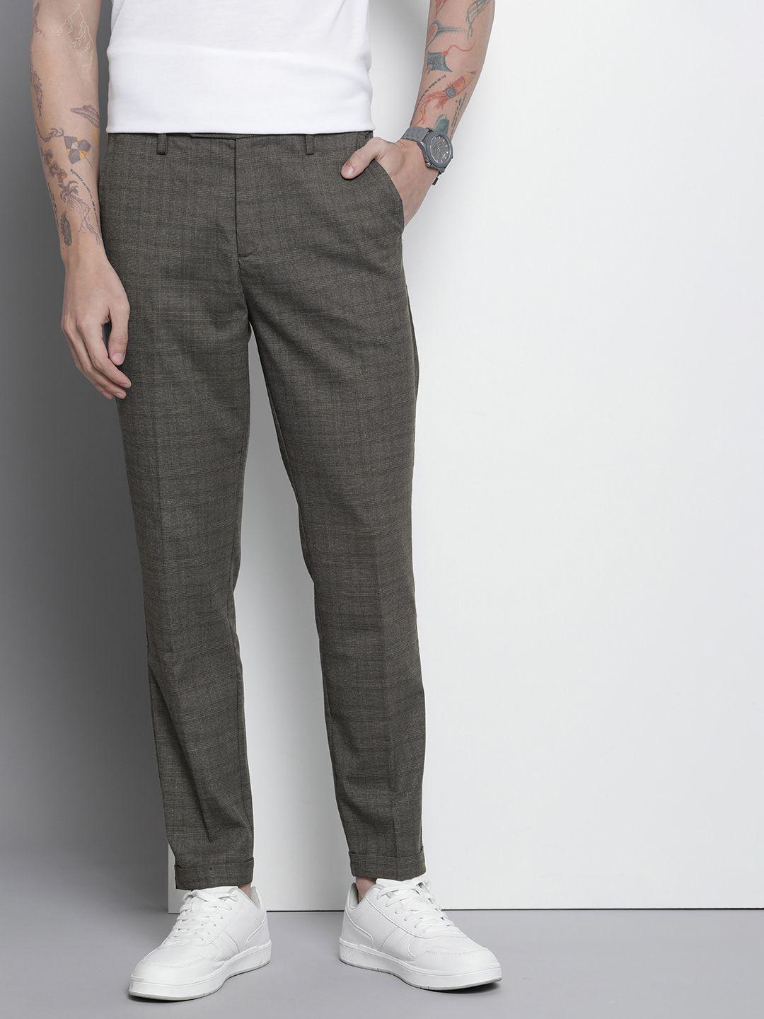 the indian garage co men checked trousers