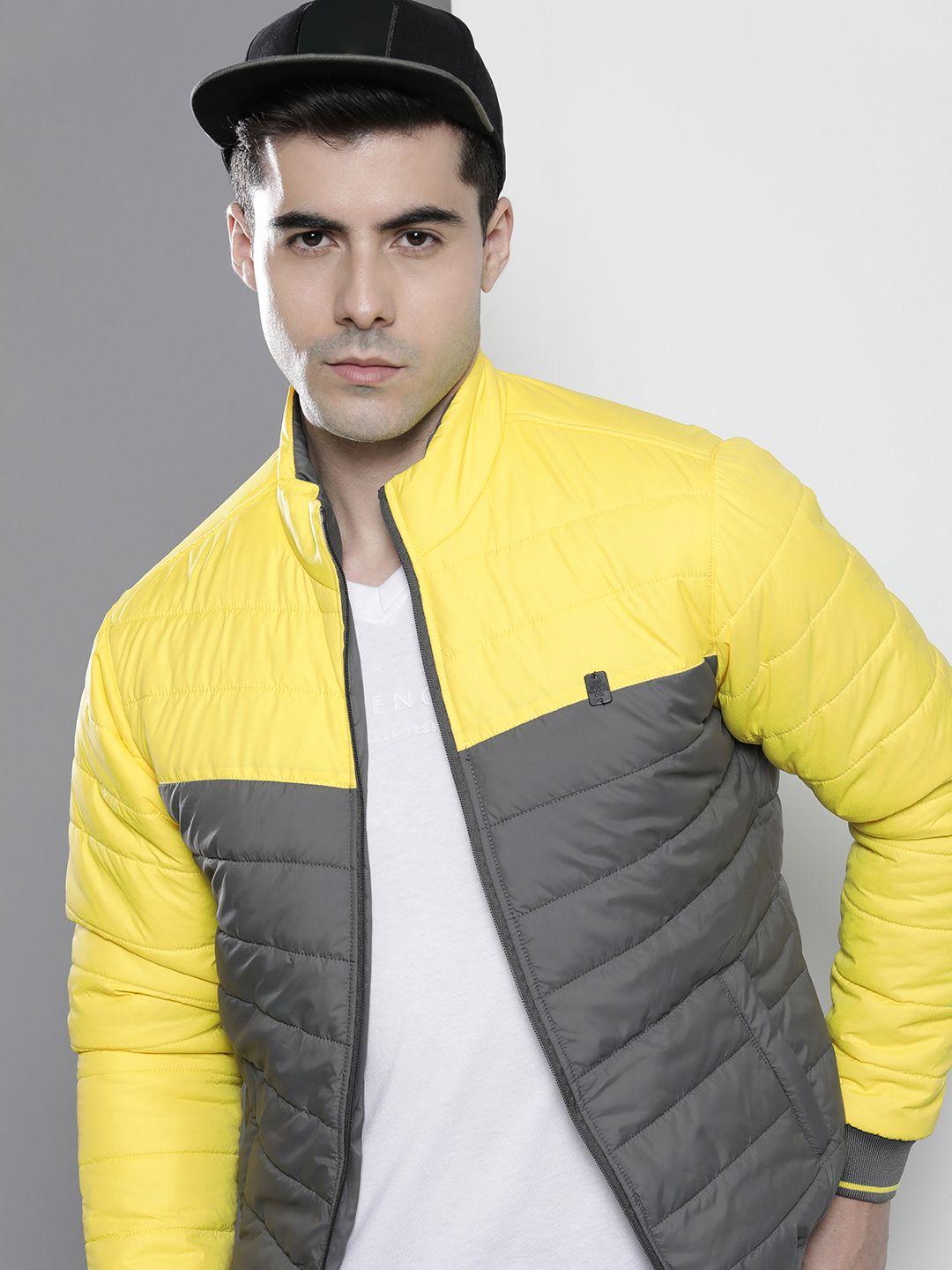 the indian garage co men colourblocked outdoor sporty jacket