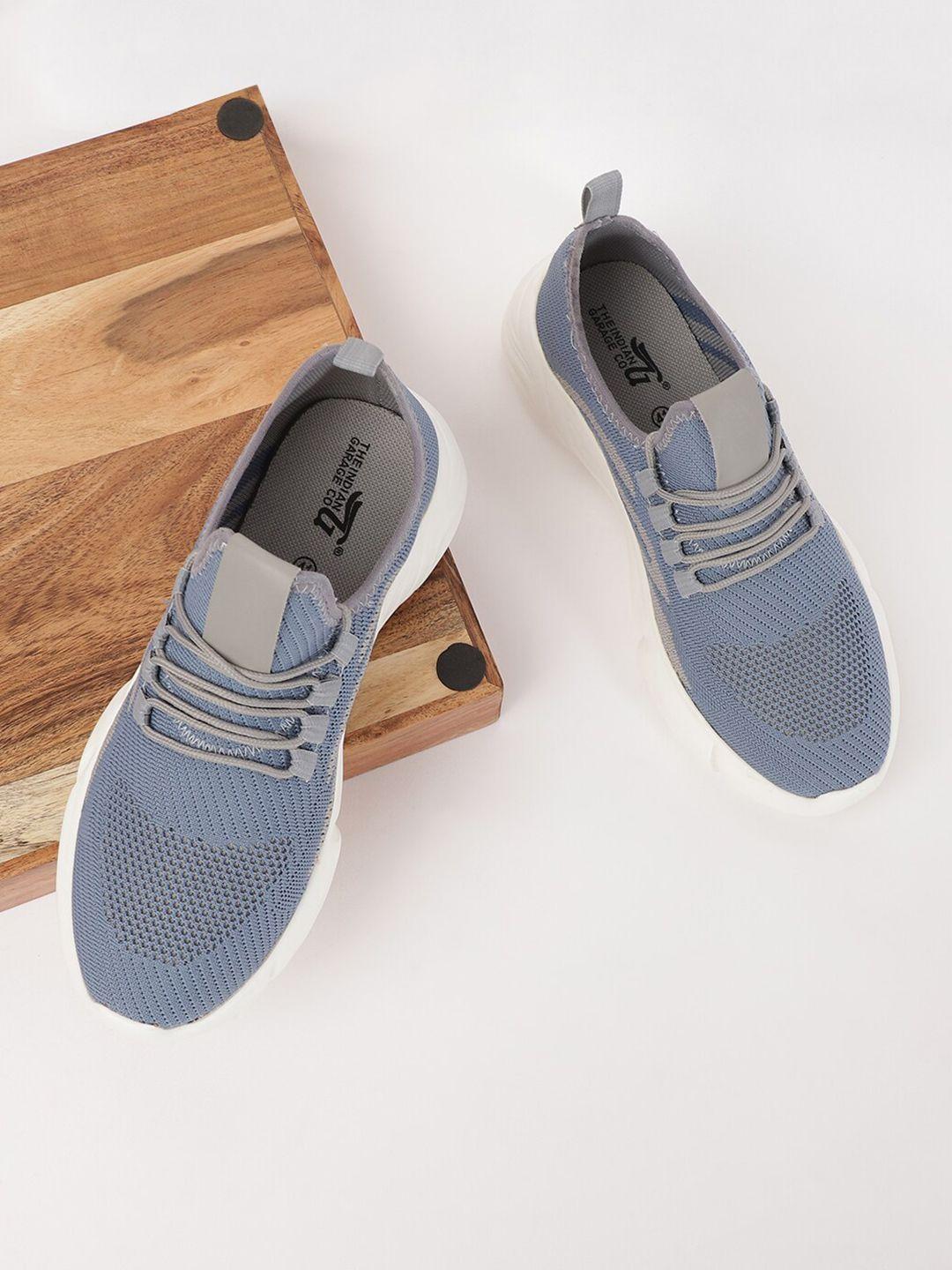 the indian garage co men lace-up flyknit walking shoes