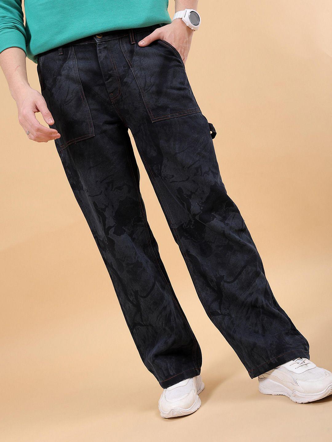 the indian garage co men mid-rise relaxed fit light fade jeans