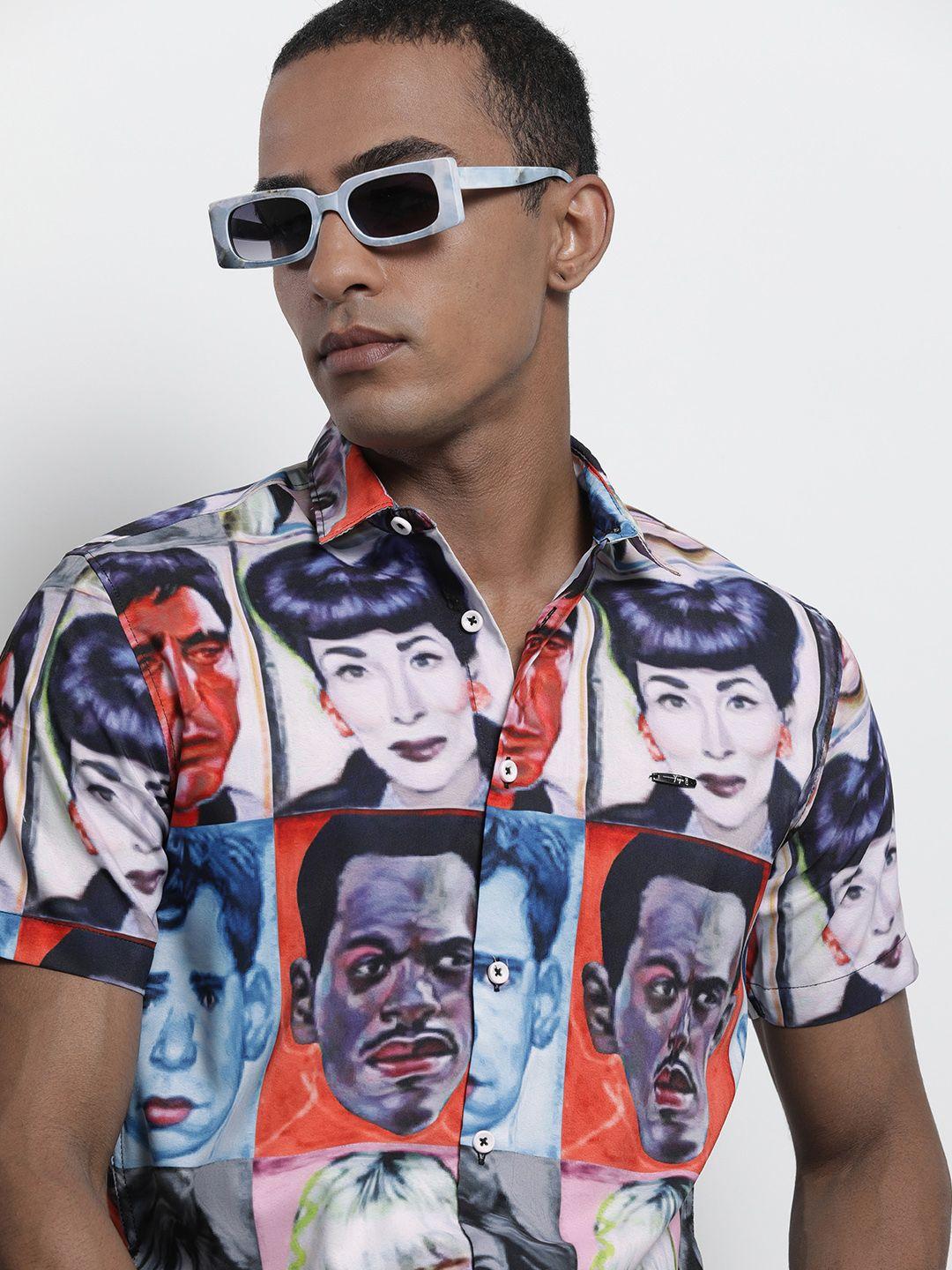 the indian garage co men multicoloured printed casual shirt