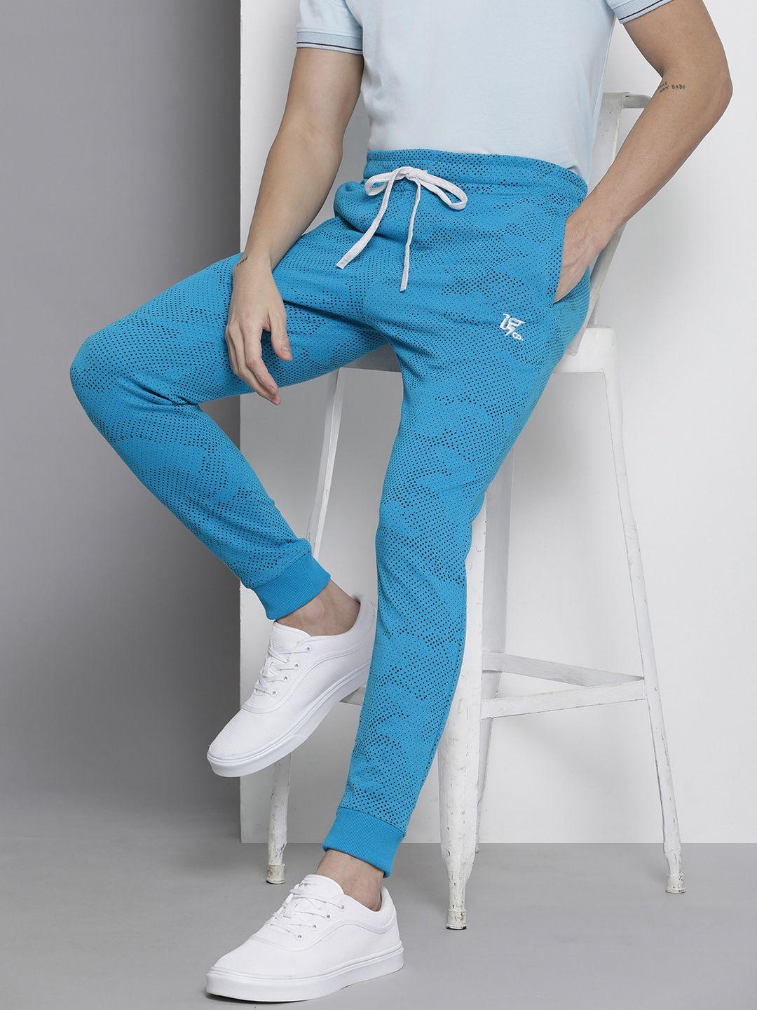 the indian garage co men printed slim fit joggers