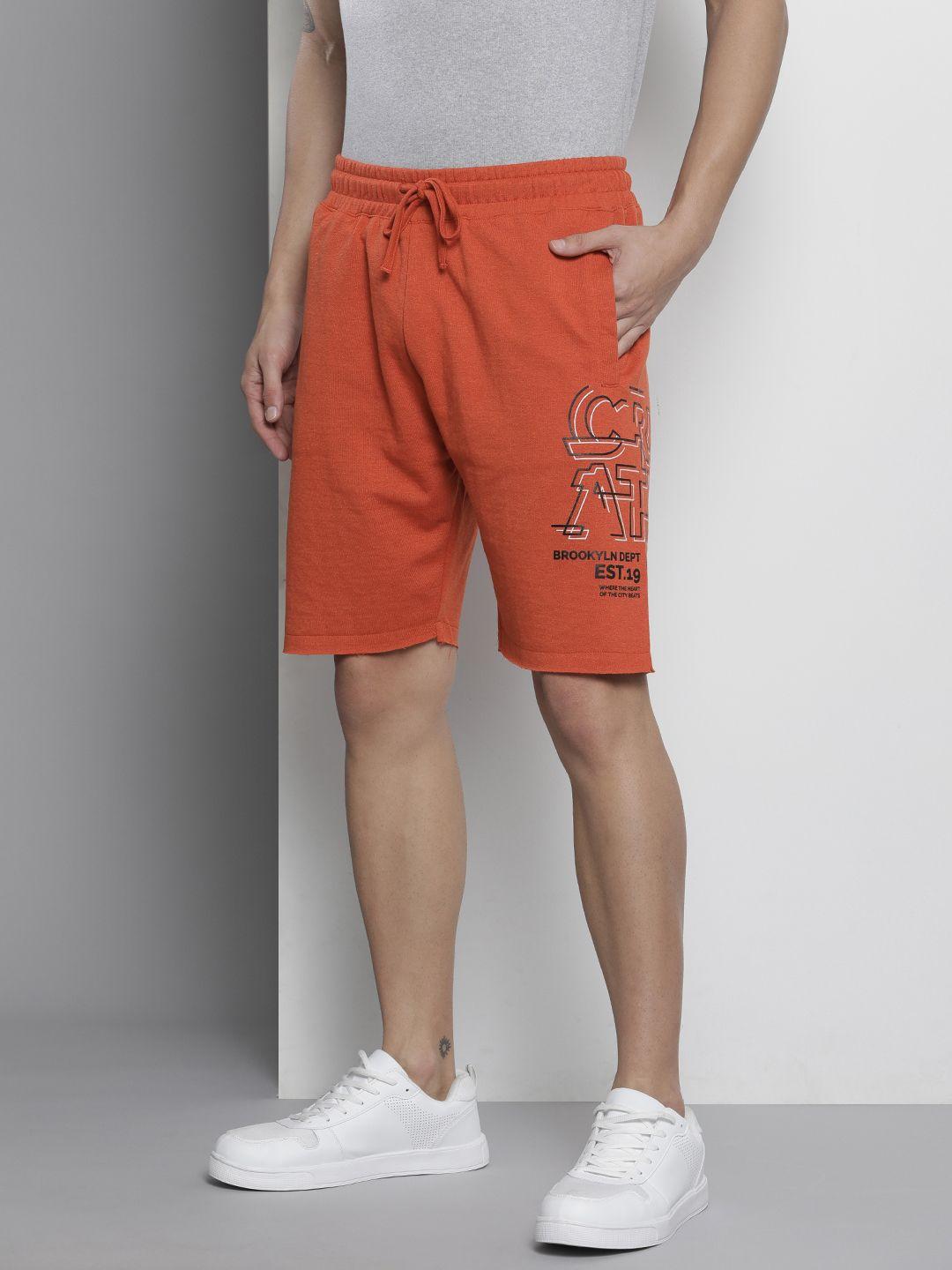 the indian garage co men rust printed shorts