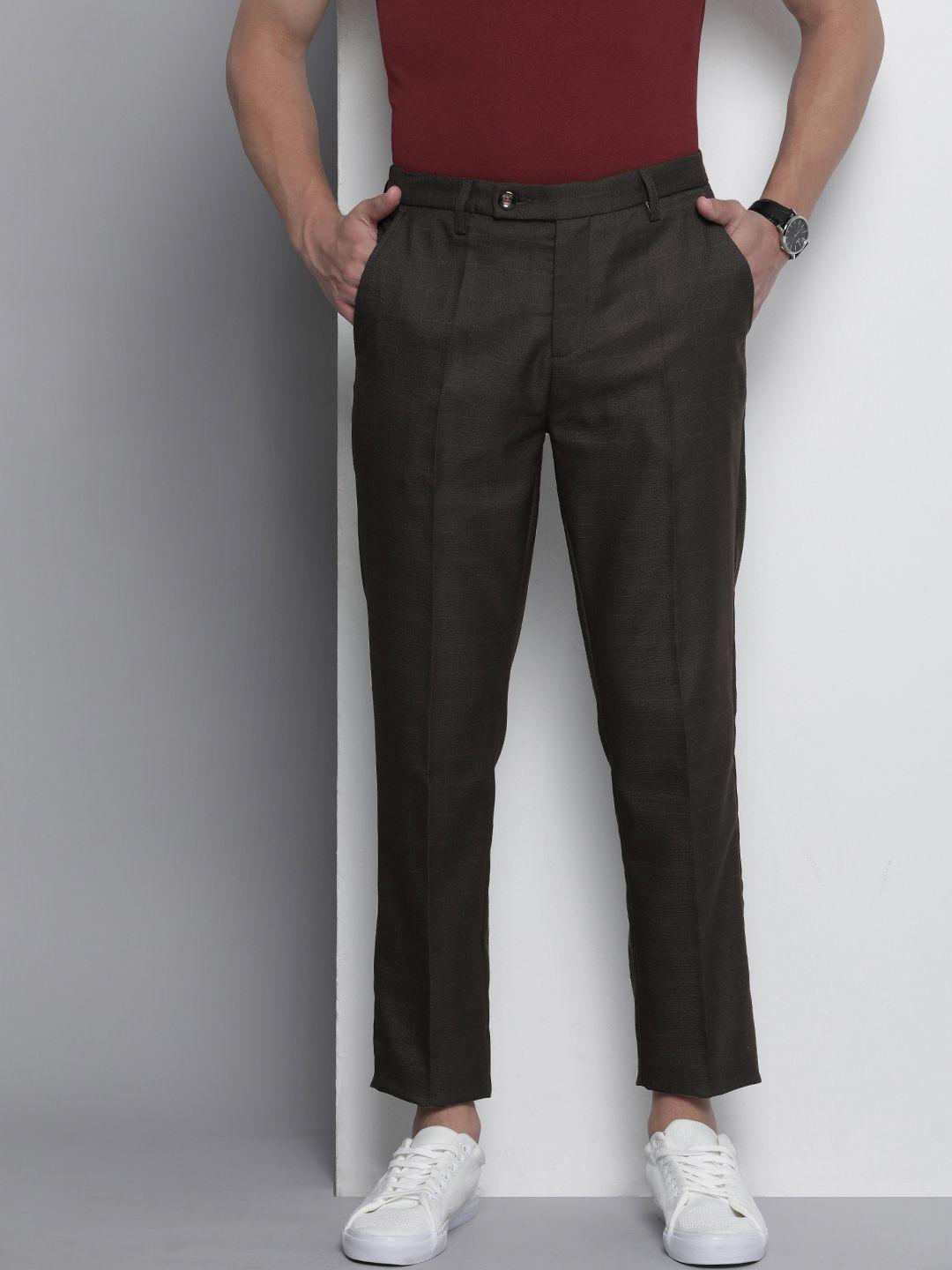 the indian garage co men solid trousers