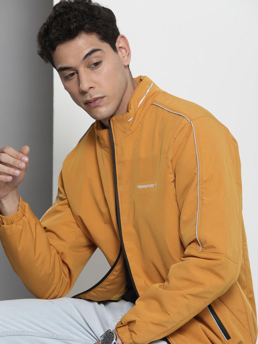 the indian garage co men yellow sporty jacket
