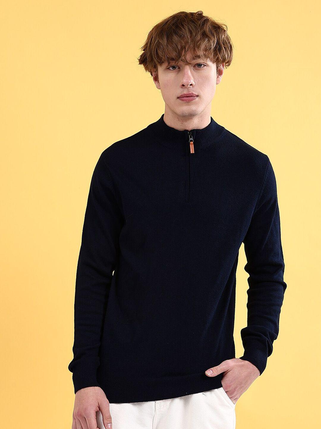 the indian garage co mock collar pullover sweater