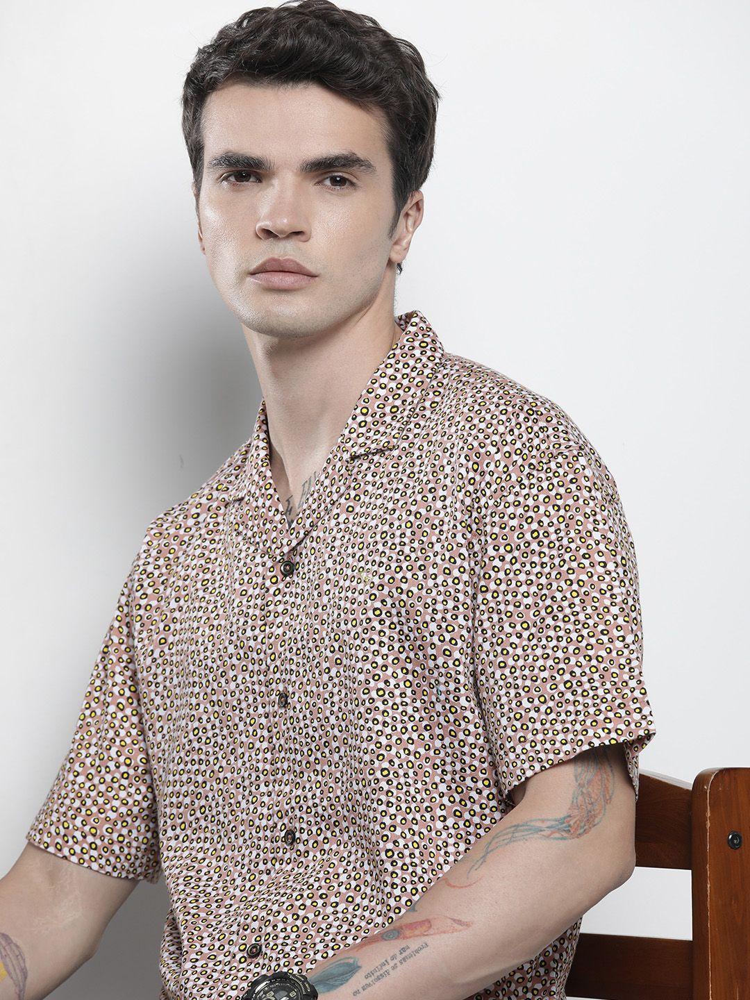 the indian garage co slim fit animal opaque printed party shirt