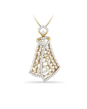 the jagavi yellow gold diamond pendant