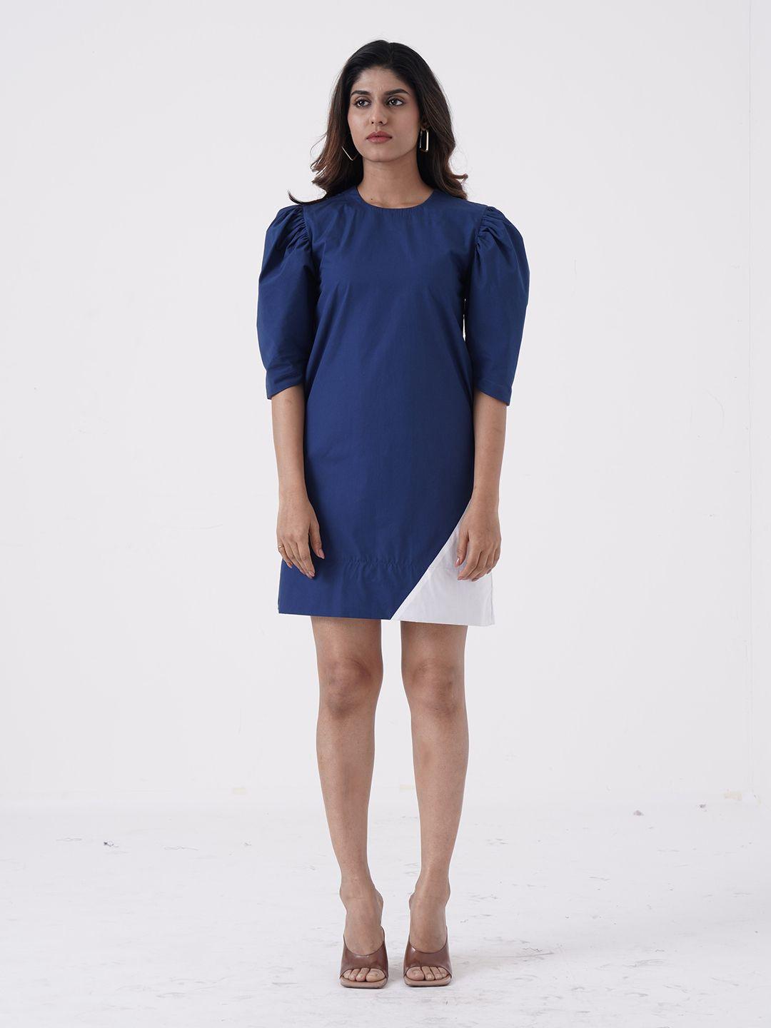 the kaatn trail puff sleeves sheath dress