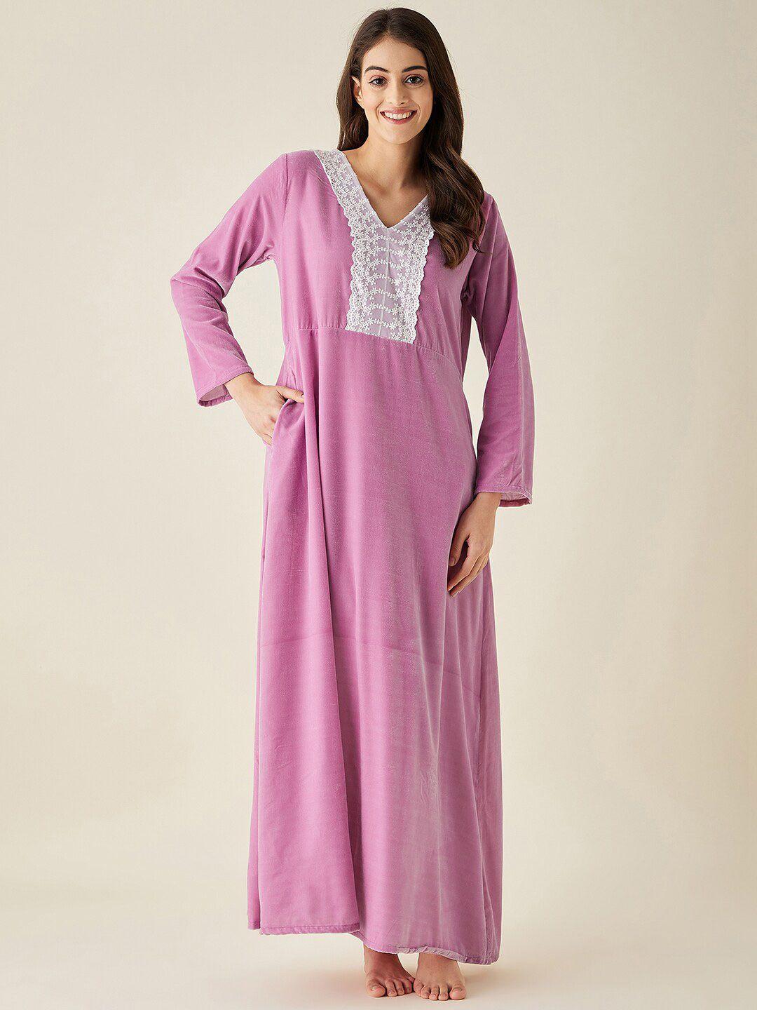 the kaftan company floral printed maxi nightdress