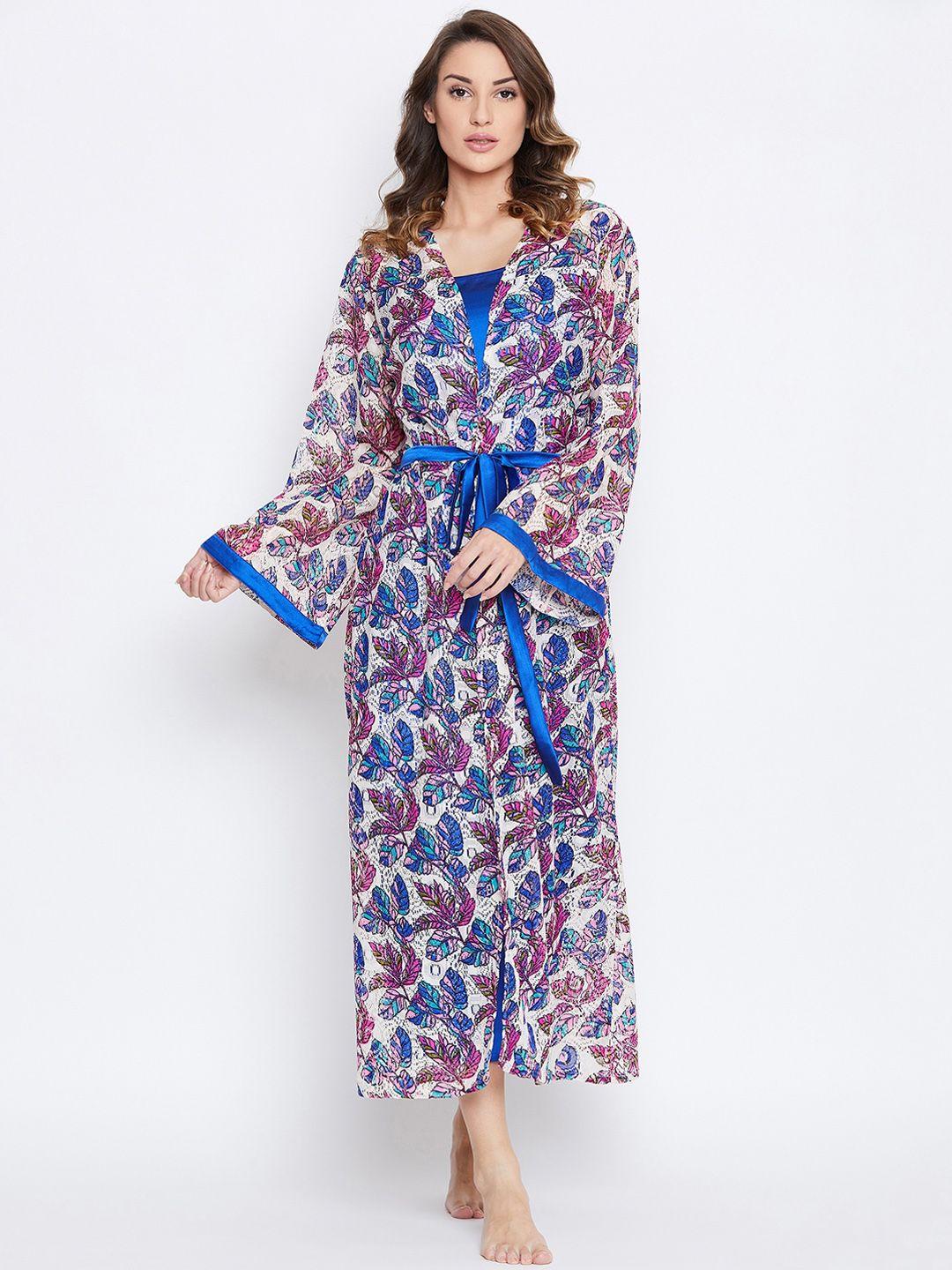 the kaftan company multicoloured printed nightdress