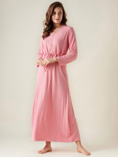 the kaftan company pink night dress