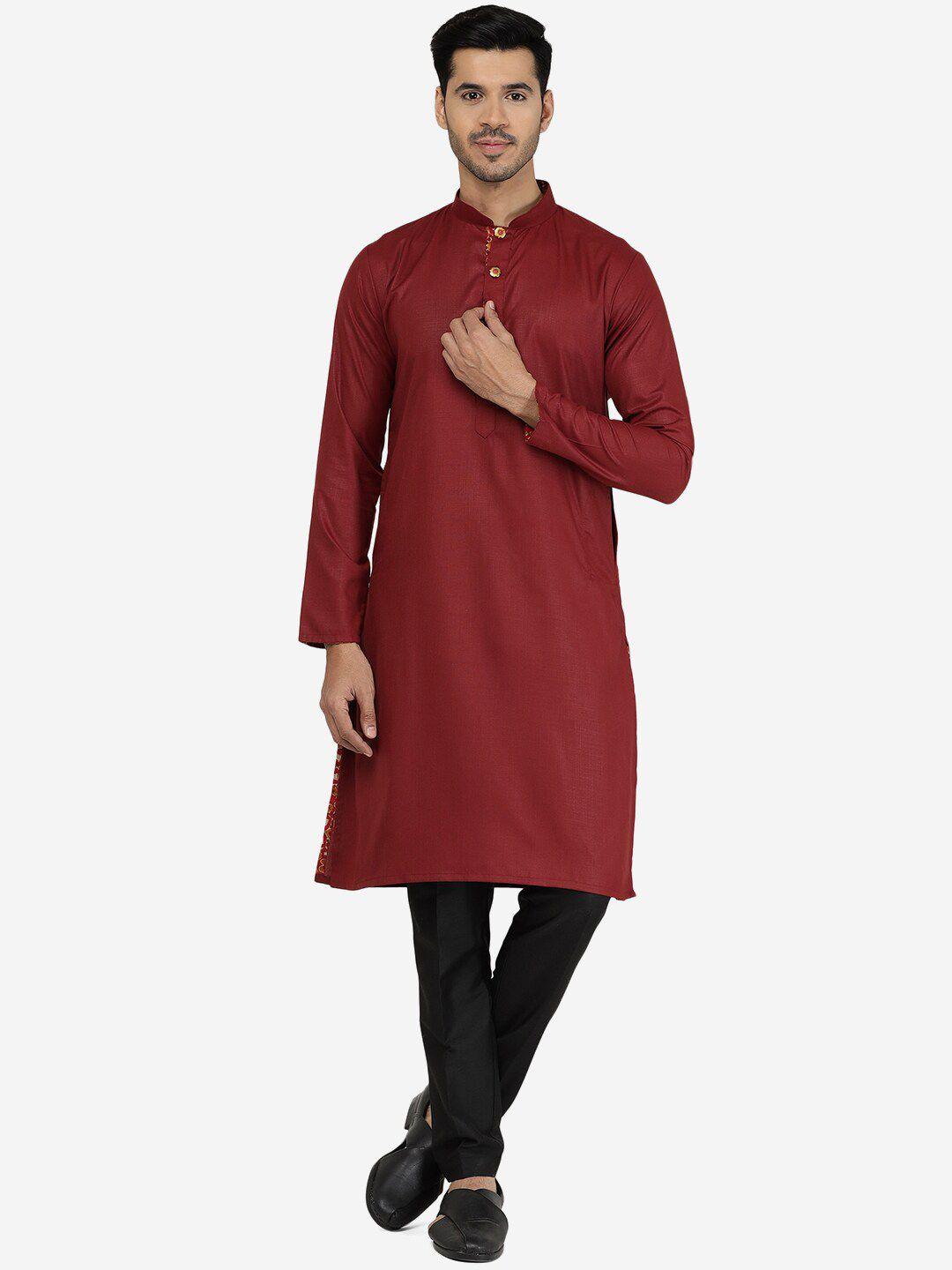 the kurta company mandarin collar straight kurta