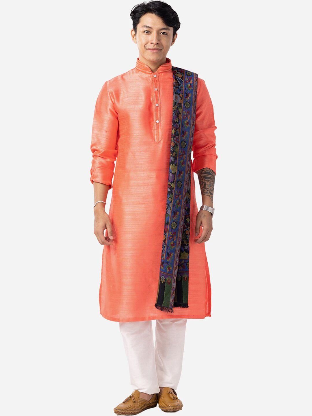 the kurta company men pink kurta