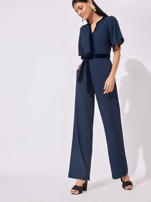 the label life navy maxi jumpsuit