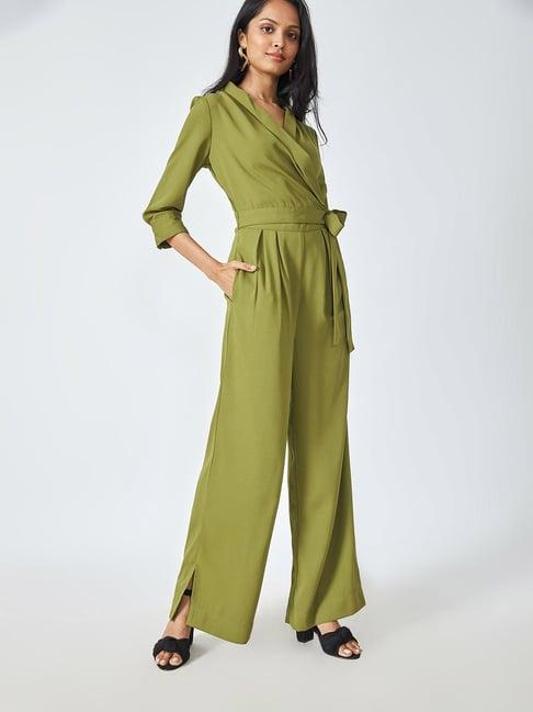 the label life olive jumpsuit