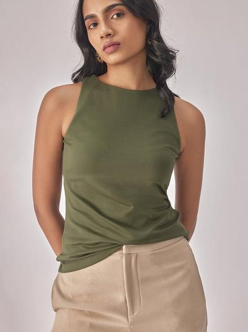 the label life olive top