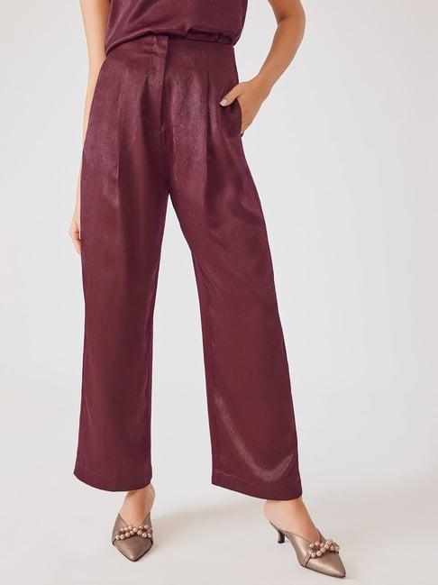 the label life wine straight fit pants