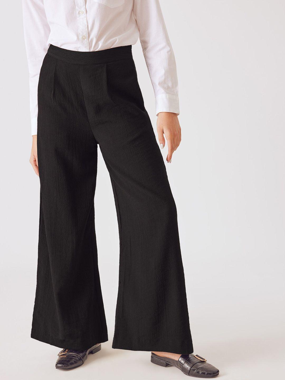 the label life women flared high-rise bootcut trousers