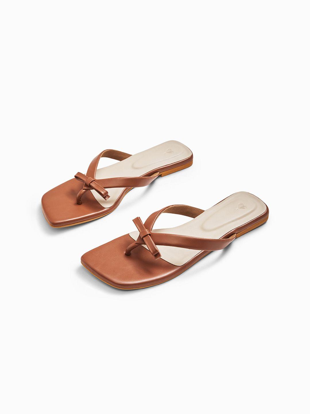 the label life women tan open toe flats