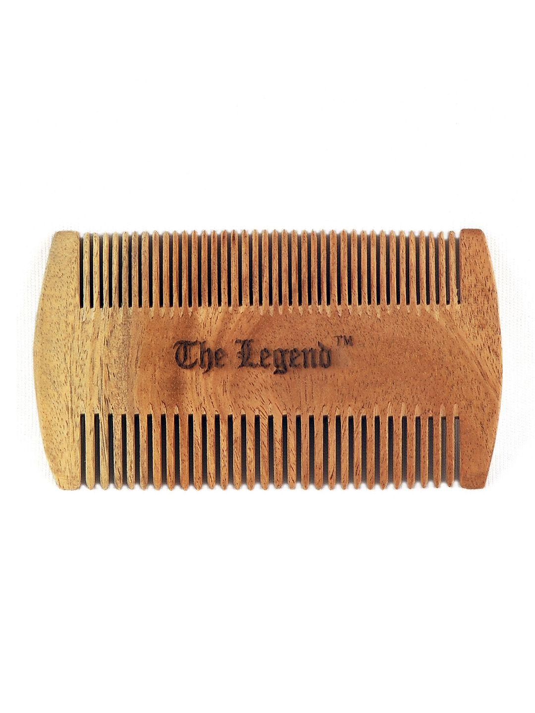 the legend organic neem wood comb for beard and moustache