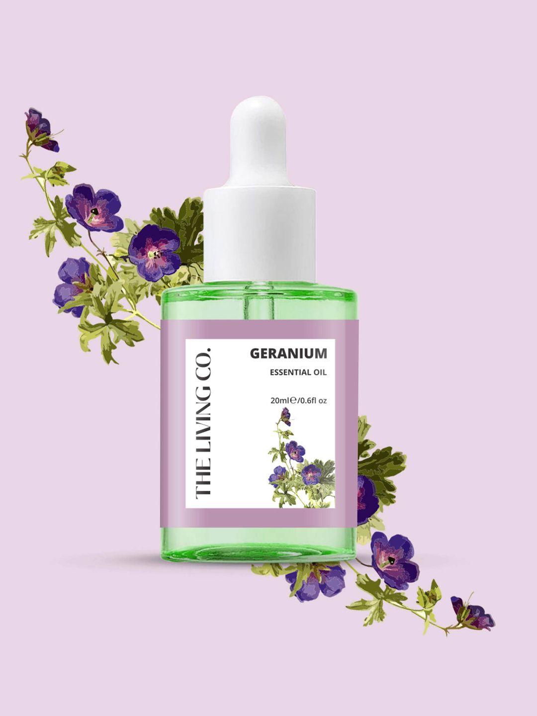 the living co. geranium essential oil - 20 ml