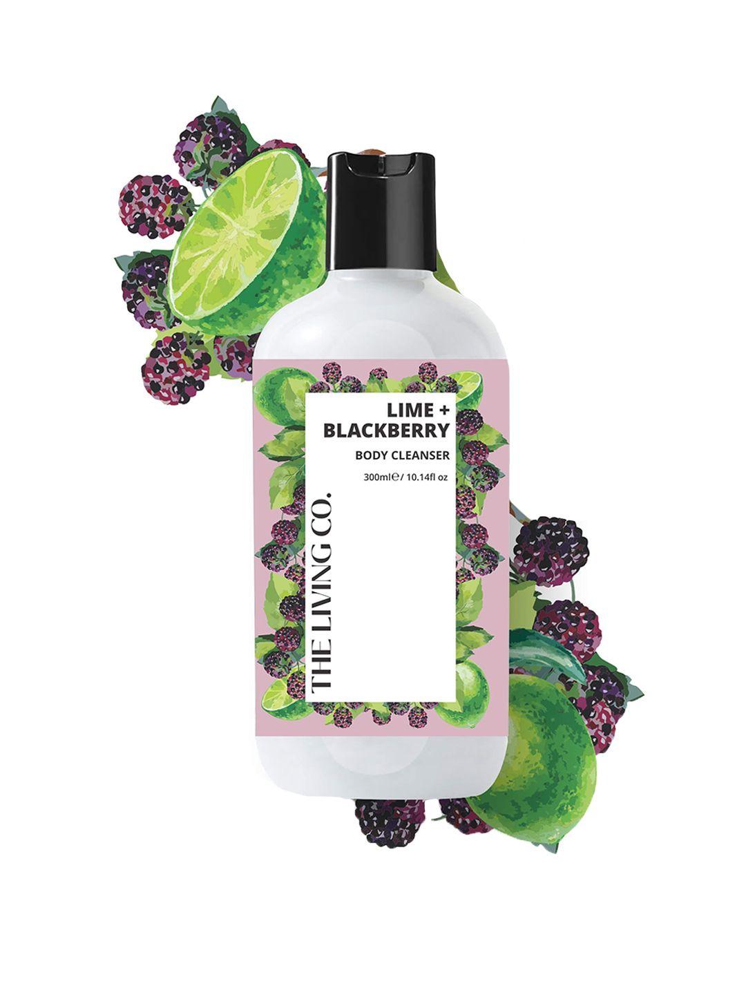 the living co. vegan lime & blackberry body cleanser - 300 ml