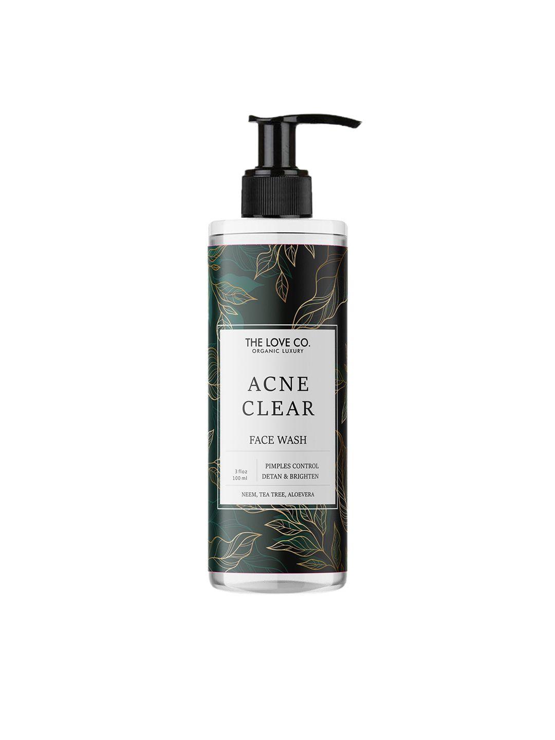 the love co. acne clear deep cleansing face wash 100 ml