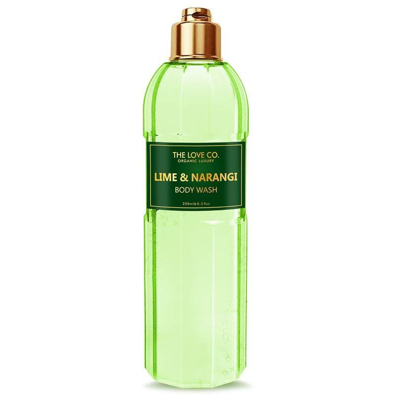 the love co. body wash for women - lime & narangi shower gel shower gel for women