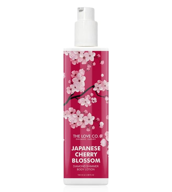 the love co. japanese cherry blossom diamond shimmer body lotion - 100 ml