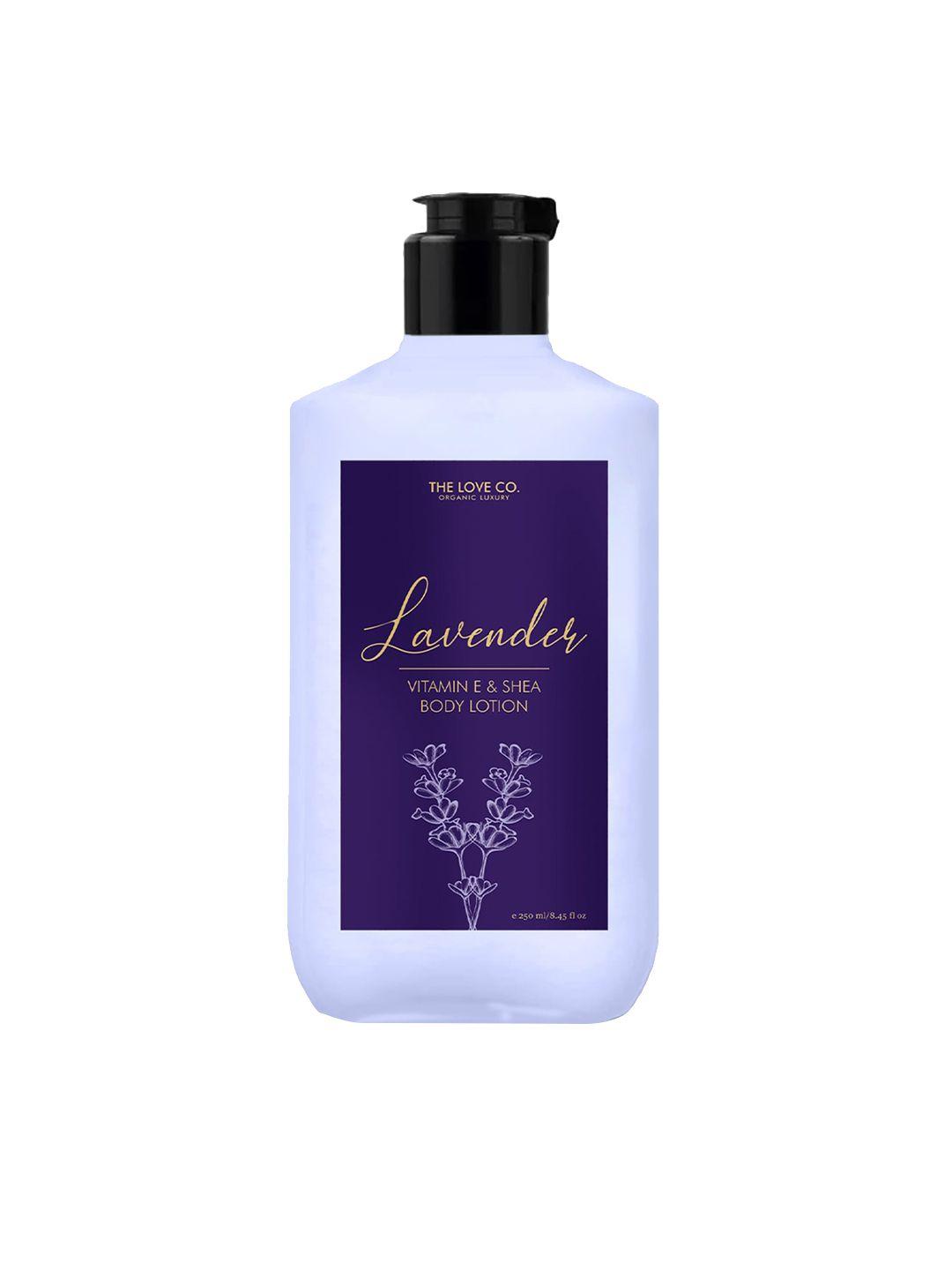 the love co. lavender vitamin e & shea body lotion 250ml