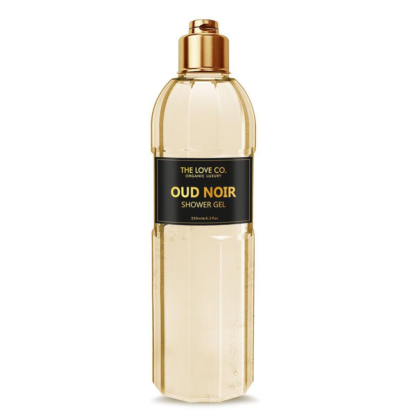 the love co. luxury oud noir shower gel, body wash for women and men, unisex products