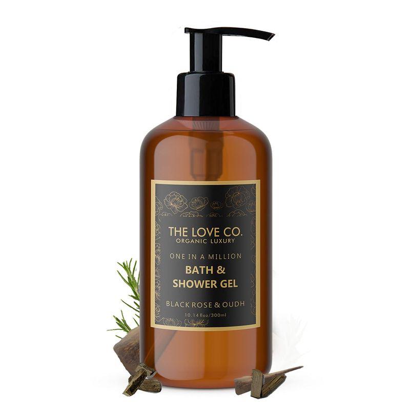 the love co. mesmerising black rose and oudh foaming body wash shower gel