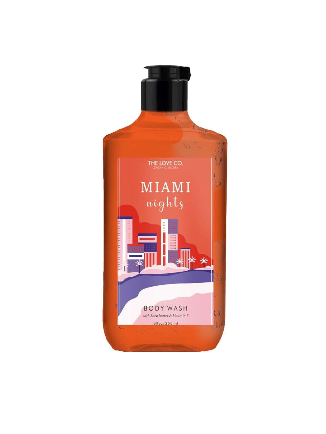 the love co. miami nights body wash with shea butter & vitamin e 250ml