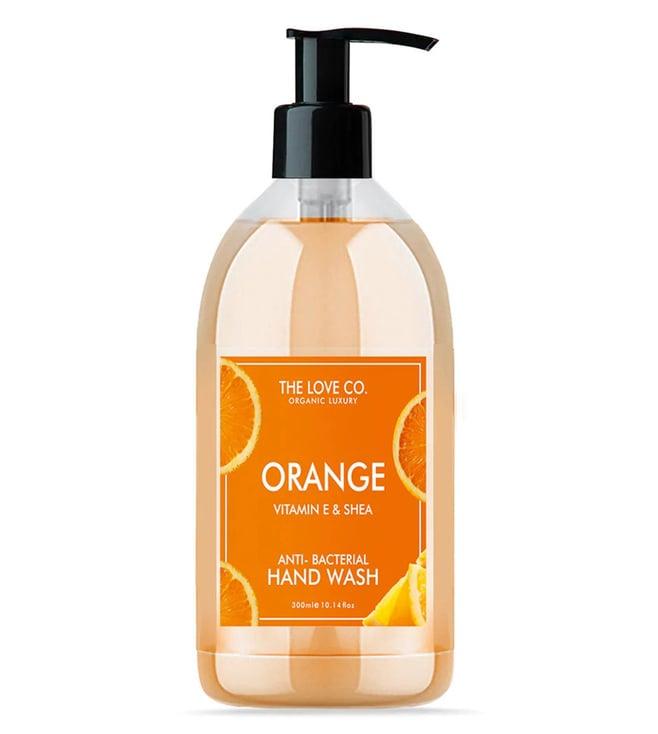 the love co. orange anti-bacterial hand wash - 300 ml