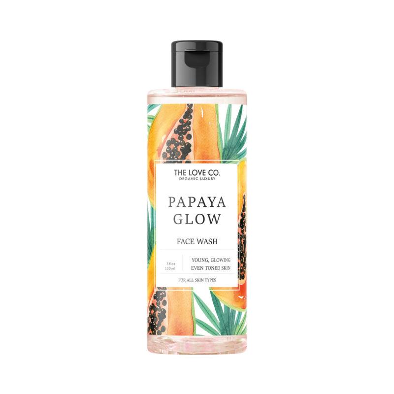the love co. organic luxury papaya glow face wash