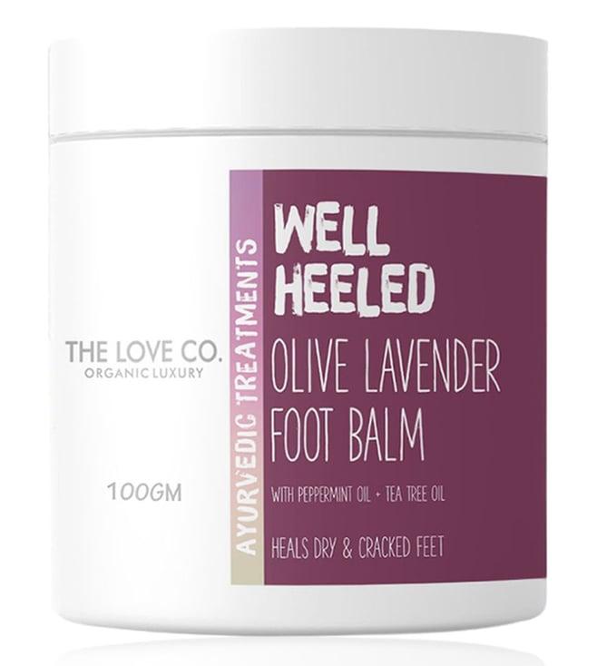 the love co. well heeled olive lavender foot balm - 100 gm