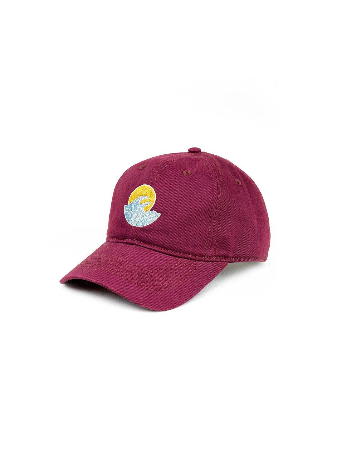 the mad hatters cotton embroidered visor cap